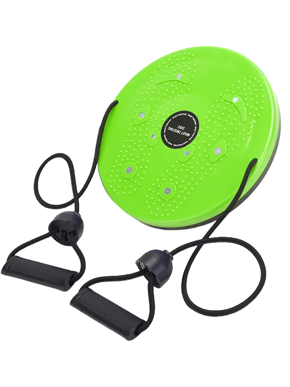 Green Magnetic Fitness Twister Disc with Resistance Bands - SF3495 for home workouts and slimming